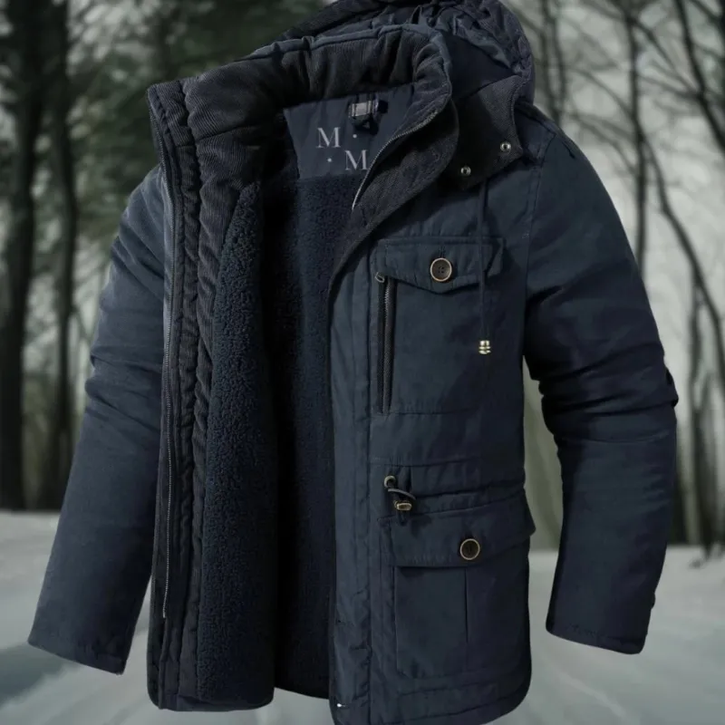 Utility Winter Parka Sherpa Lined Mens Jacket - Product detail 4
