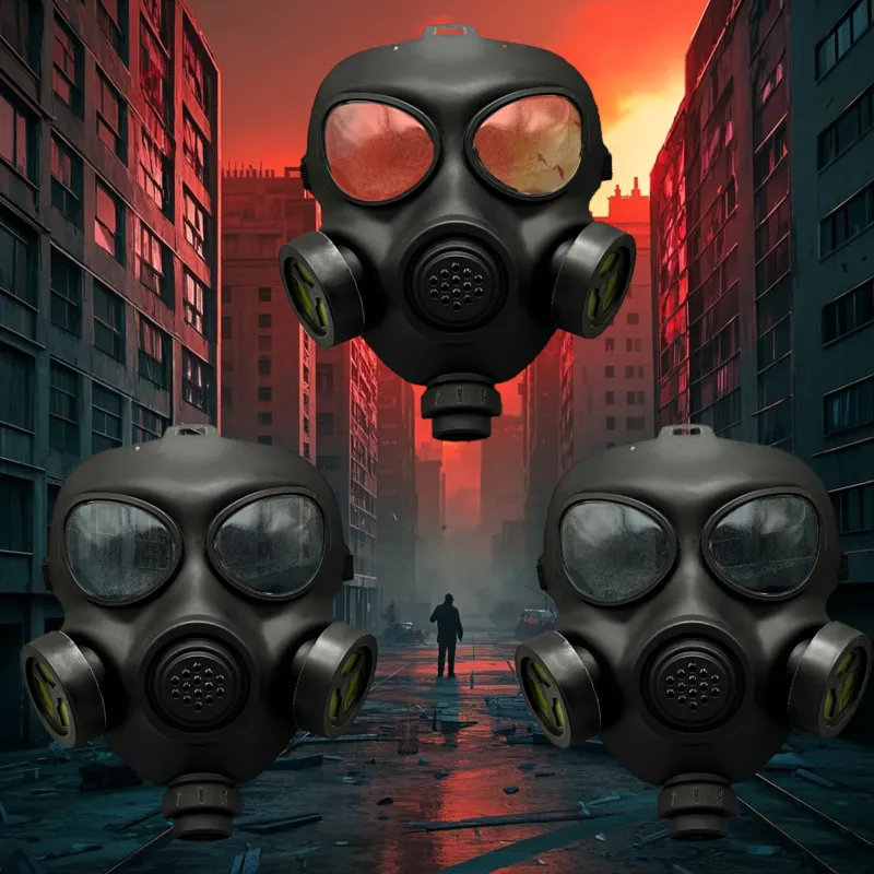 Tactical Gas Mask Post-Apocalyptic Cosplay Design - Product showcase