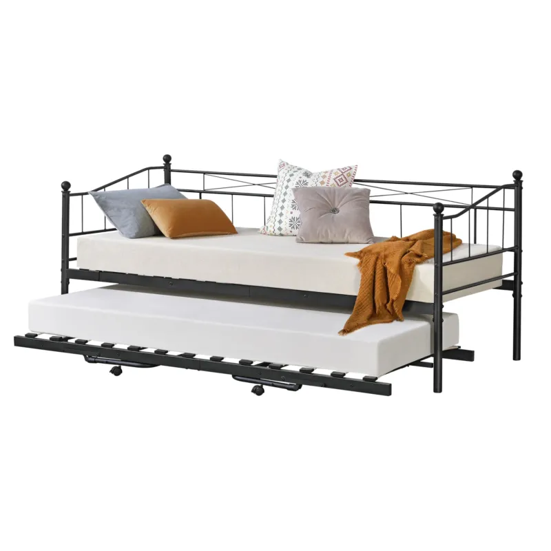 Metallbett Skutskär 90x200cm en.casa - premiumXL