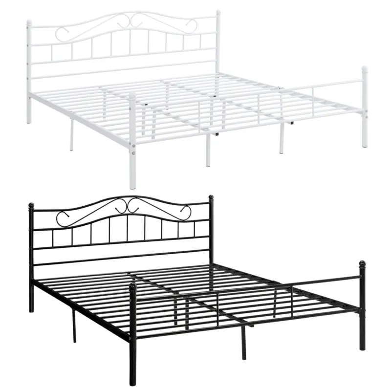 Metallbett Florenz in verschiedenen Farben und Größen [en.casa] - premiumXL