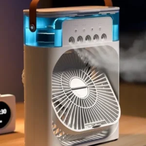 Portable Misting Fan Ice Cooling Humidifier System - Product showcase