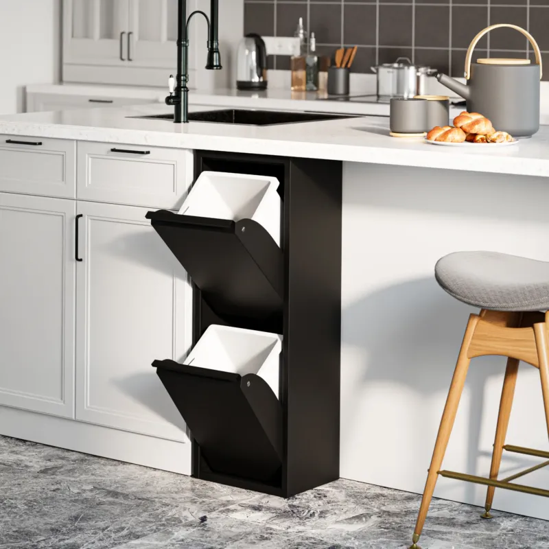Mülltrennschrank Sollentuna [en.casa] - premiumXL