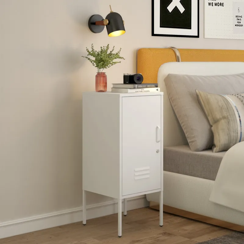 Nachtschrank Hausjärvi 82x35x35 cm Stahl [en.casa] - premiumXL