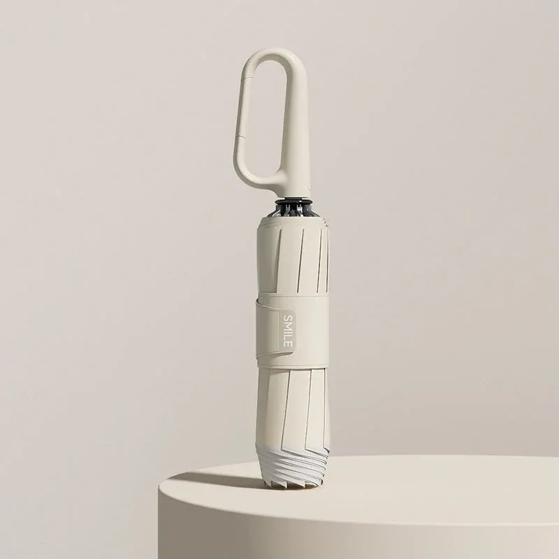 Compact Travel Umbrella Windproof Folding Design with Safety Reflectors - Product showcase