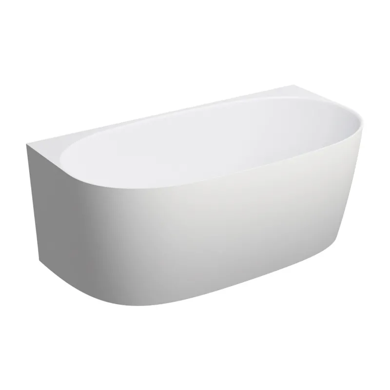 Vorwand-Badewanne aus Mineralguss "Valencia M+" | Oval