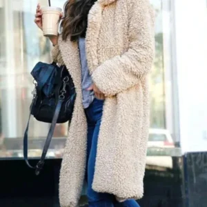 Plush Teddy Coat Long Oversized Winter Outerwear - Product showcase