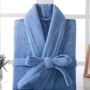 Luxury Cotton Bathrobe Plush Terry Cloth Spa Robe - Product showcase