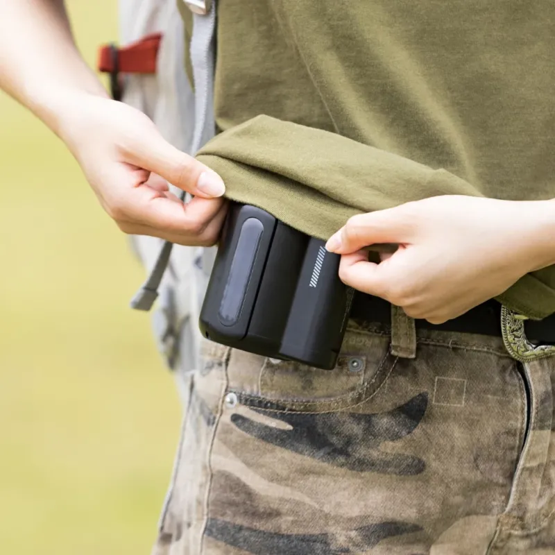 Portable Waist Fan Hands-Free Rechargeable Cooling Device - Product showcase