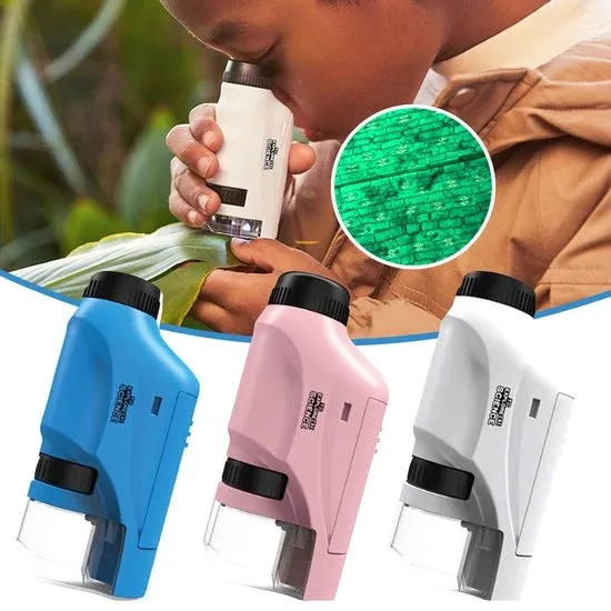 Educational Pocket Microscope 60-120x LED Magnification - Product showcase