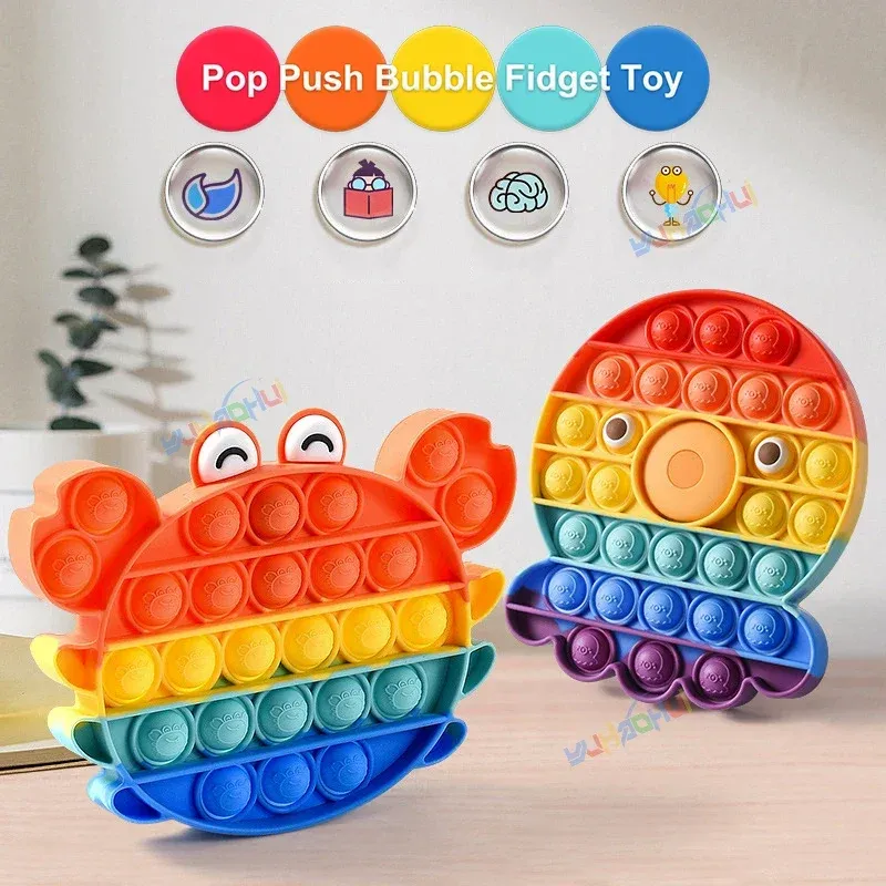 Sensory Pop Fidget Toy Rainbow Animal Shapes Design - Product detail 4