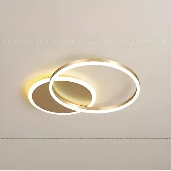 Modern Ceiling Light Interlocking Ring LED Design - Product showcase