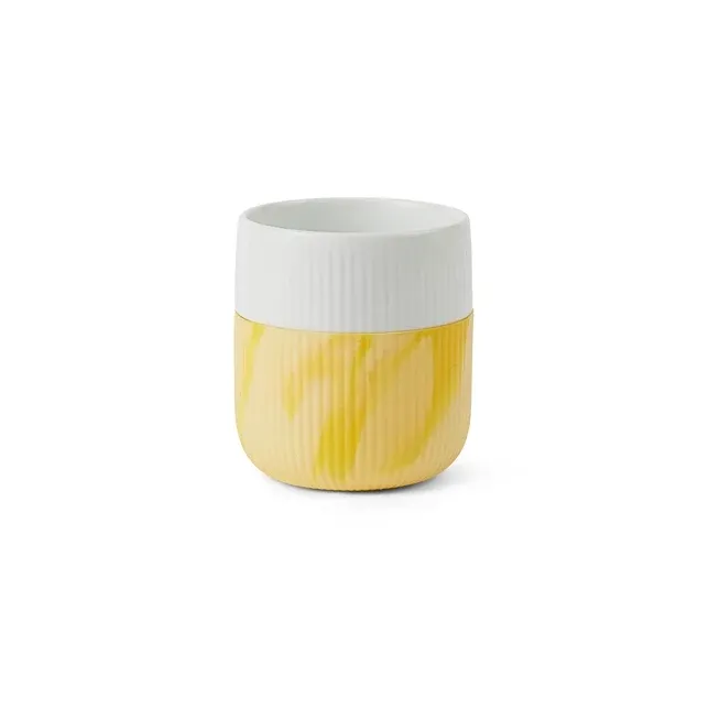 Royal Copenhagen Riflet Contrast Marble Becher, solskin, 35 cl