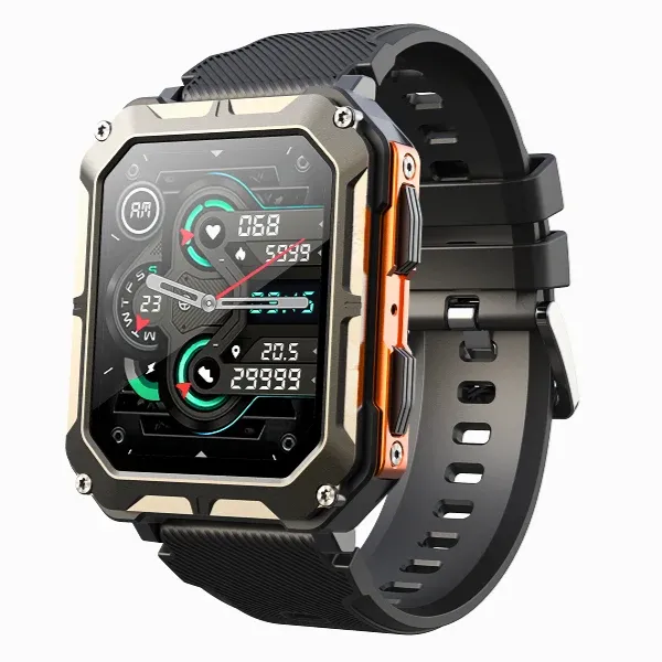 Tactical Smart Watch Gorilla Glass Military Grade Fitness Tracker - Product showcase