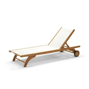Skagerak Columbus Liegestuhl, Weiß von Fritz Hansen