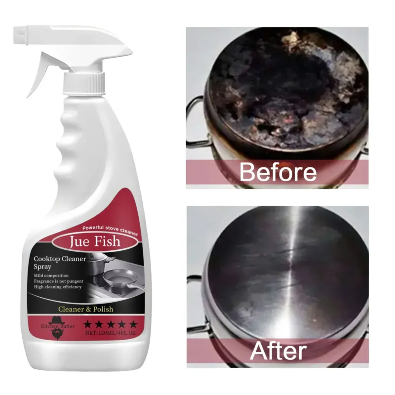Professional Cooktop Cleaner Heavy Grease Grime Remover Spray - Product showcase