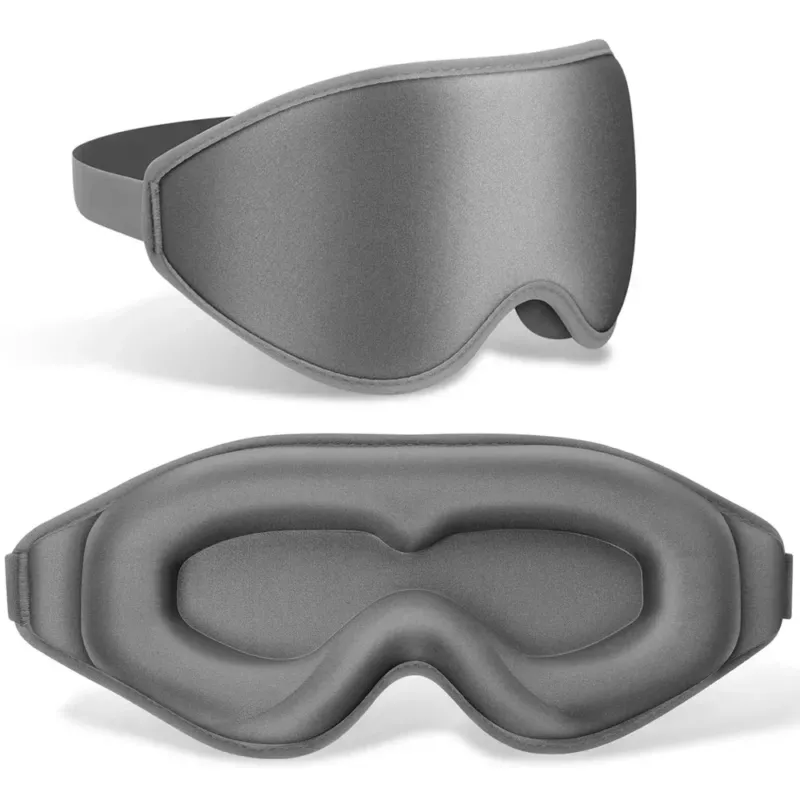 3D Contoured Sleep Mask Memory Foam Light Blocking Design - Product showcase