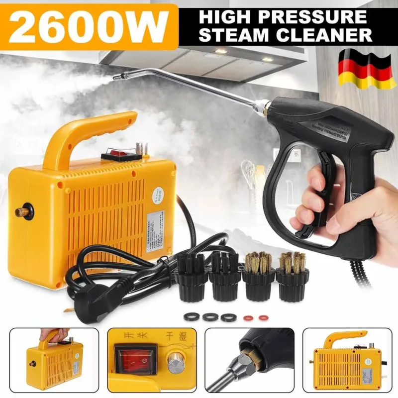 Professional Steam Cleaner 2600W High Pressure Deep Clean System - Product showcase