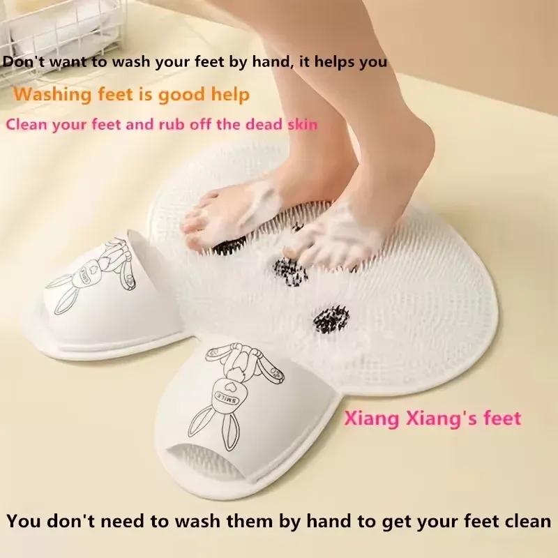 Shower Foot Scrubber Mat Non-Slip Massage Cleaner - Product showcase
