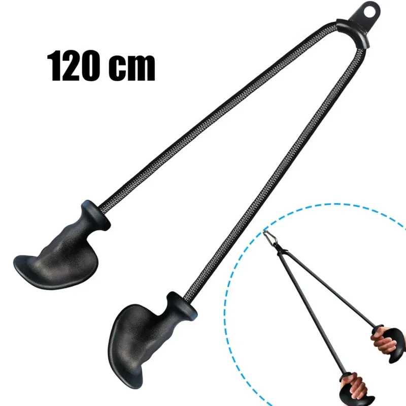 Professional Triceps Rope Ergonomic 120cm Cable Attachment - Product showcase
