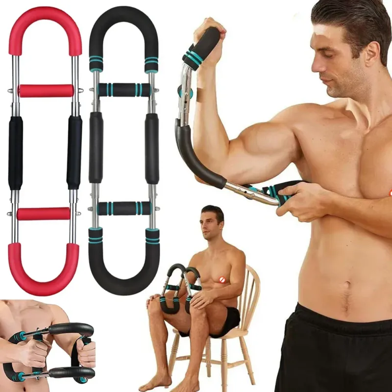 Adjustable Arm Strength Trainer Dual Spring Resistance System - Product showcase