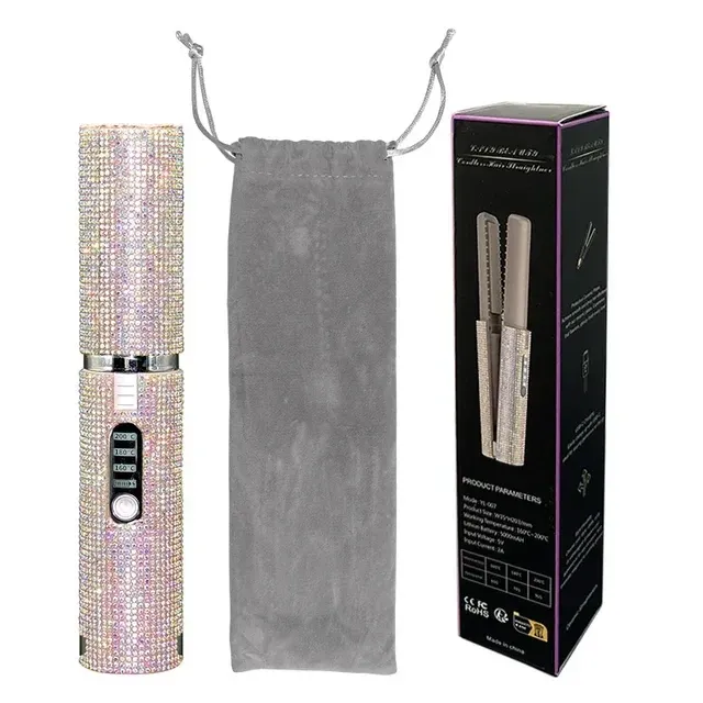 Rechargeable Hair Straightener Cordless Dual Function Styling Tool - Product showcase