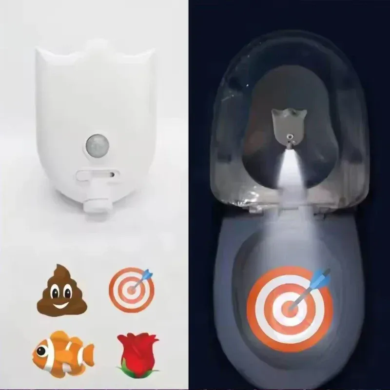 Motion Sensor Toilet Light LED Bowl Projector With Night Guide - Product showcase