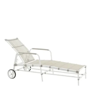 Josephine Exterior Liegestuhl, Dove White von Sika-Design