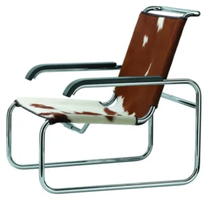 S 35 LV Sessel, brown cowhide fra Thonet