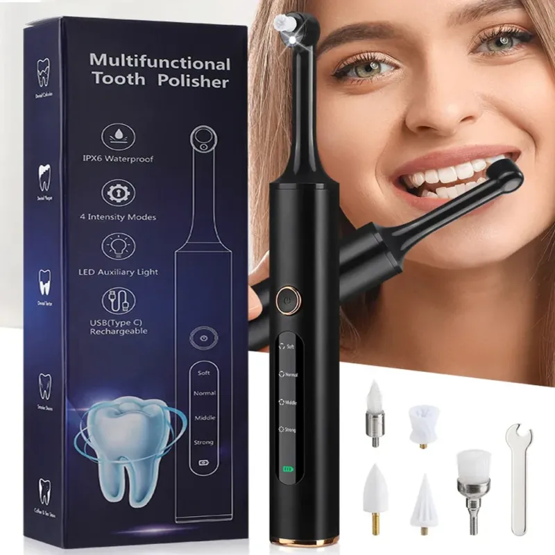 Professional Dental Polisher Wireless Tartar Remover with LED Light - Product showcase