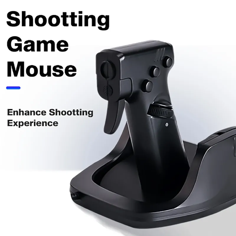 Gaming Gun Mouse Ergonomic Pistol-Style Design - Product showcase
