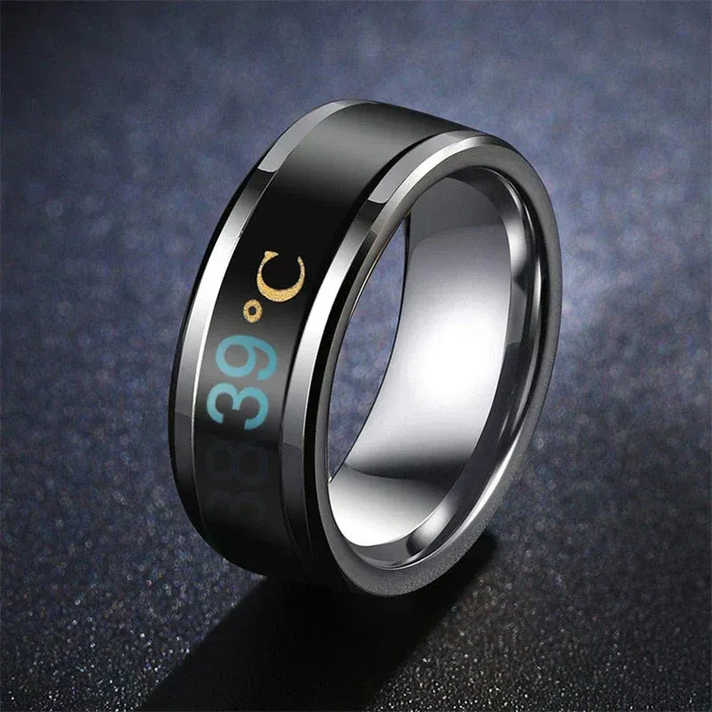 Smart Temperature Ring Digital Health Monitor - Product showcase
