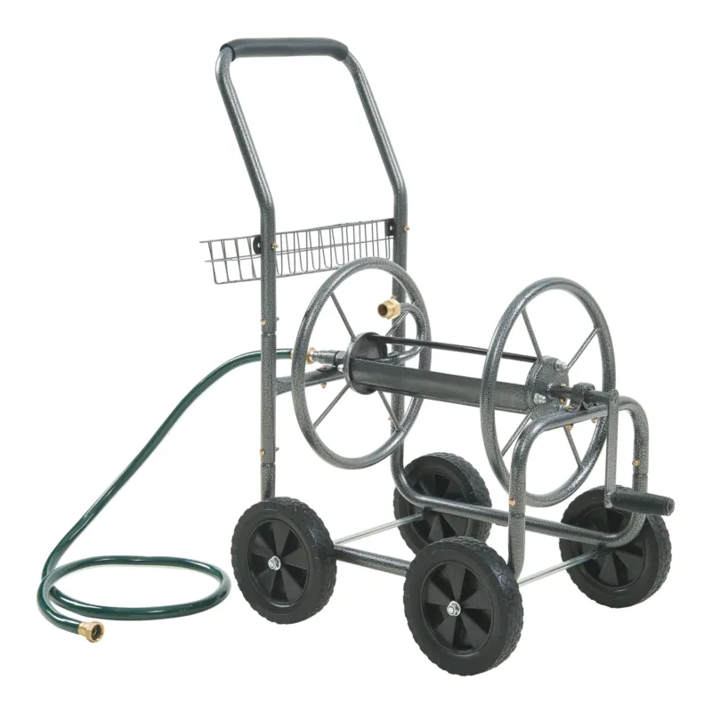 Schlauchwagen Gelibolu für 3/4 Zoll Schlauch max. 65 m Grau [pro.tec]