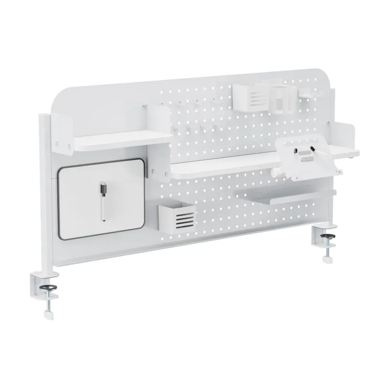 Schreibtisch-Organizer zum Anklemmen Sauda 114x68 cm Stahl [en.casa]