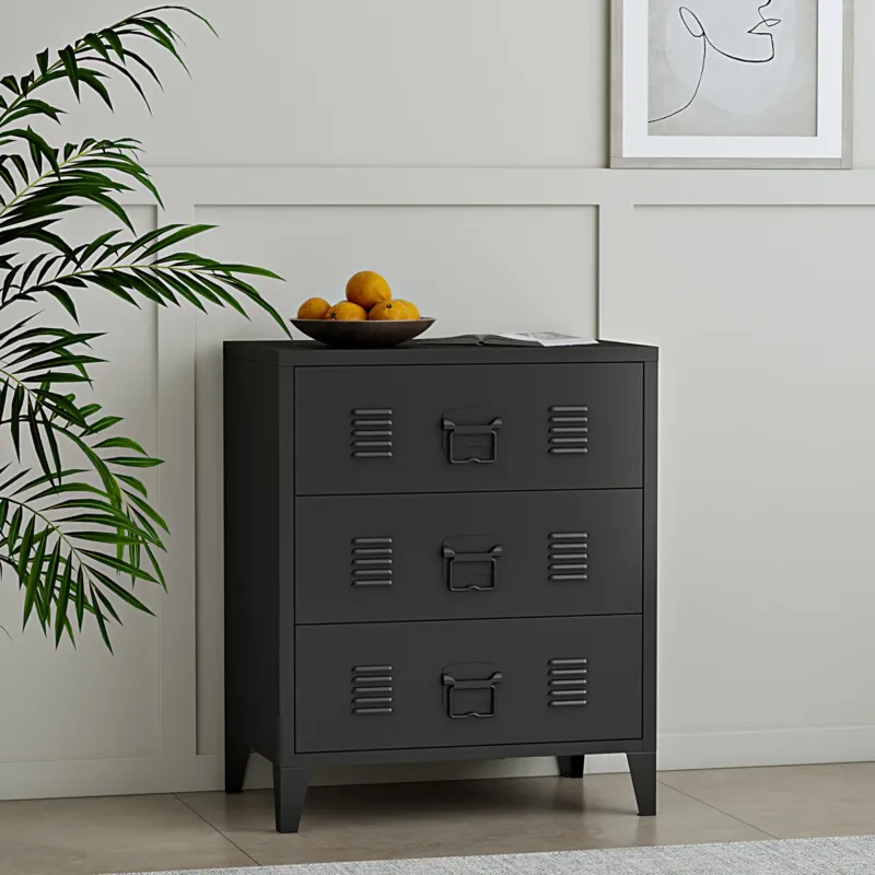 Metallschrank Hämeenlinna 72x60x40cm versch. Farben [en.casa] - premiumXL