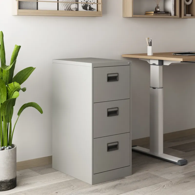 Schubladenschrank Rääkkylä 103x45x62cm Stahl [en.casa] - premiumXL