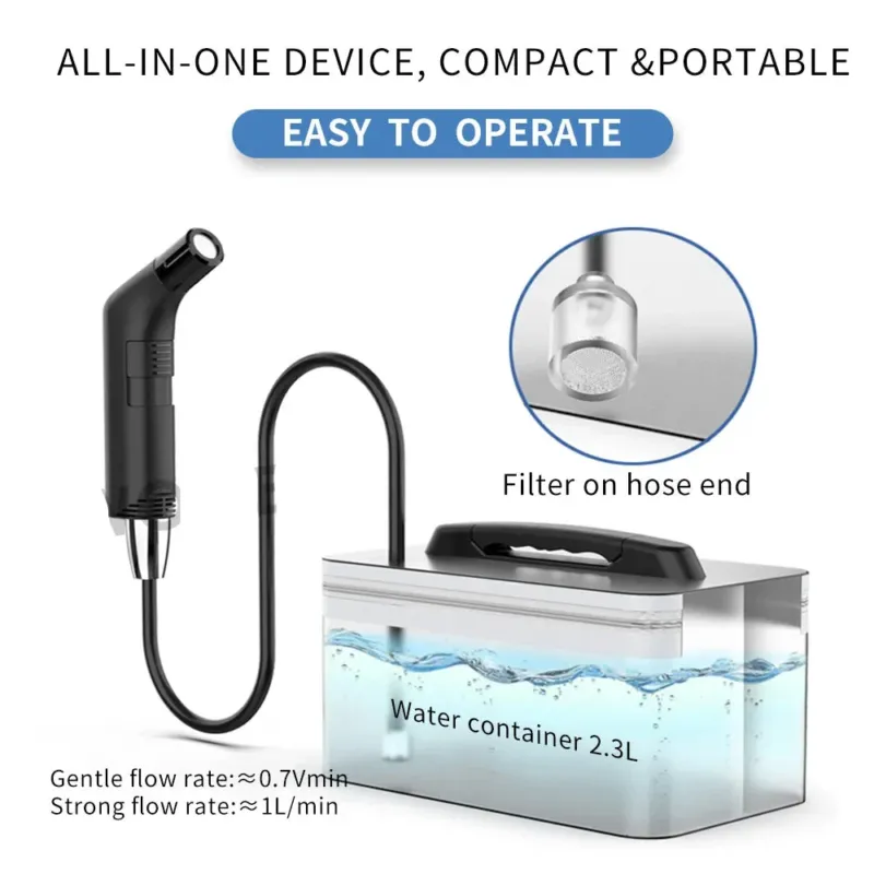 Portable Bidet Sprayer 23L Rechargeable Travel Cleaner - Product showcase