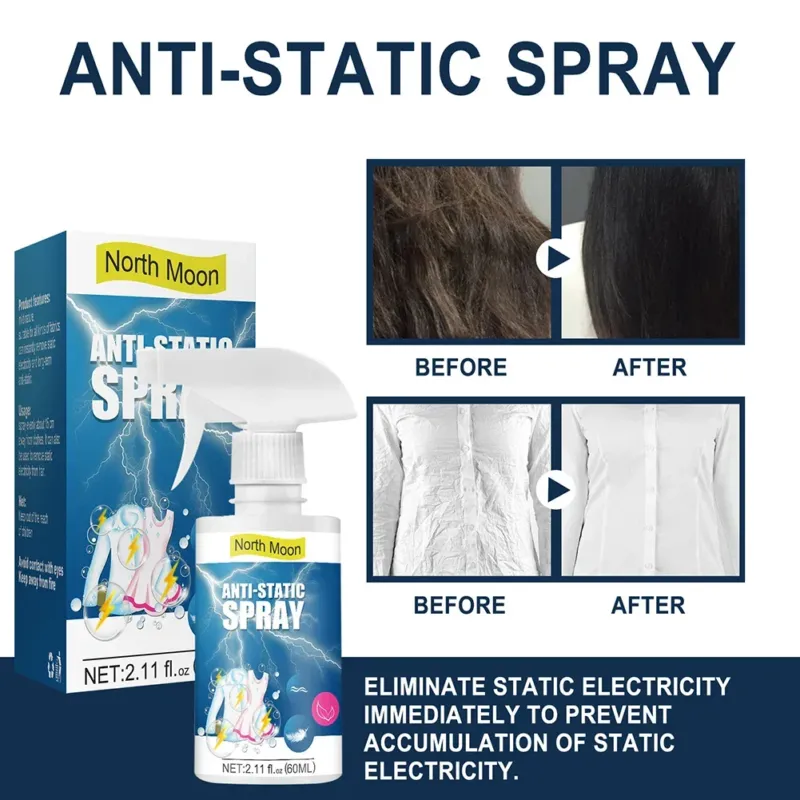 Anti-Static Spray for Clothes Wrinkle Release Formula - Product showcase