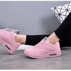 Air Cushion Sports Sneakers Soft Pink Comfort Design - Product showcase