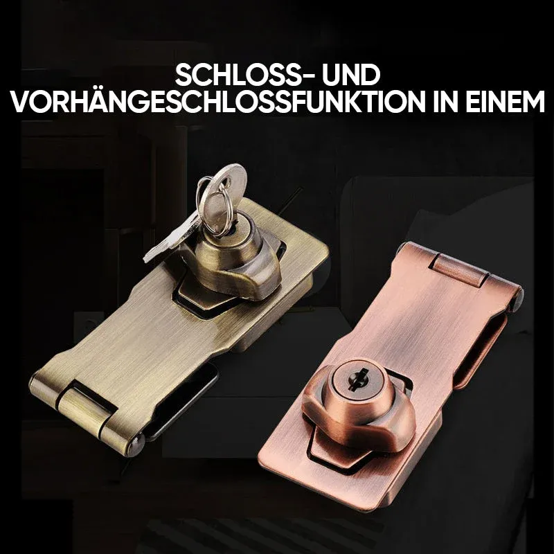 Keyed Door Lock Heavy Duty Zinc Alloy Hasp Lock - Detailed view
