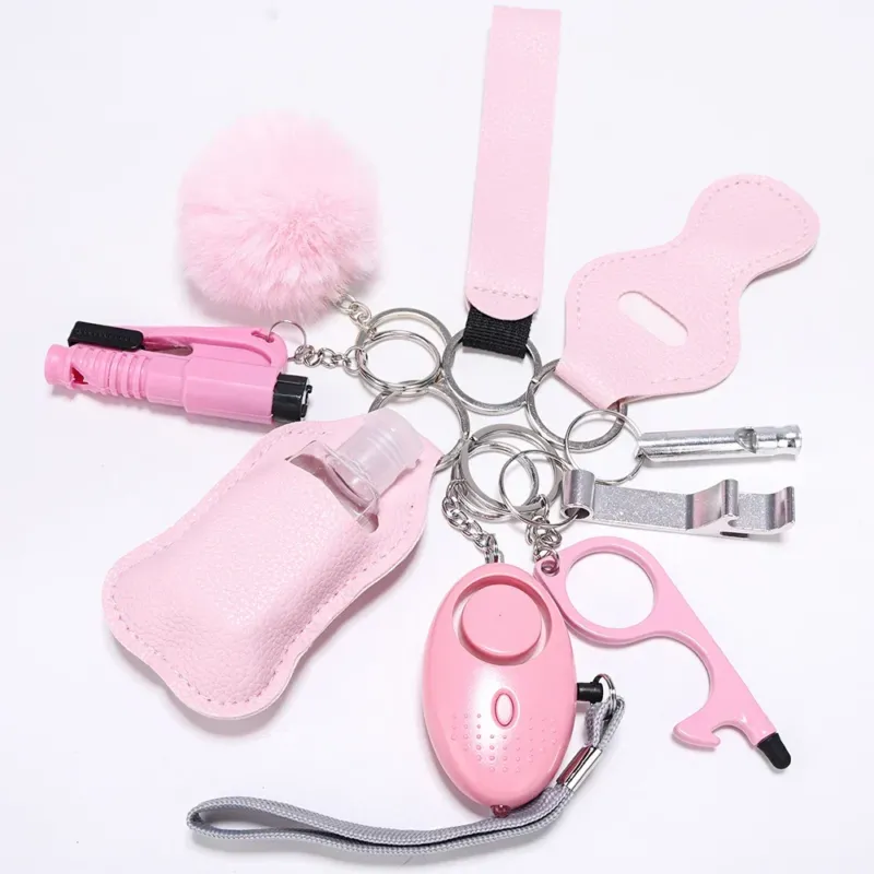 Personal Safety Keychain Set Multi-Tool Protection Kit With Alarm - Product detail 4
