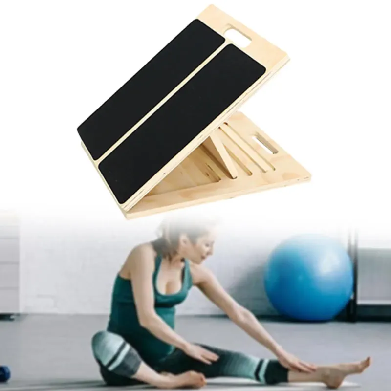 Adjustable Slant Board Professional Wooden Calf Stretcher - Product showcase