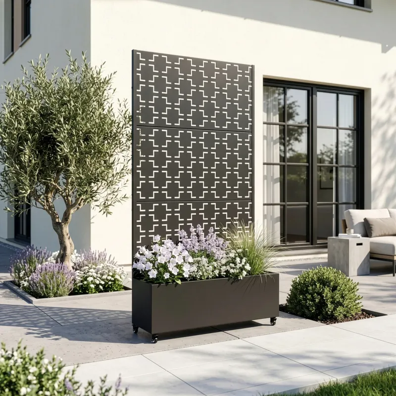 Trennwand Aaskis mit Blumenkasten [casa.pro]