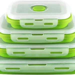 Collapsible Silicone Food Containers Leak-Proof Storage Set - Product showcase