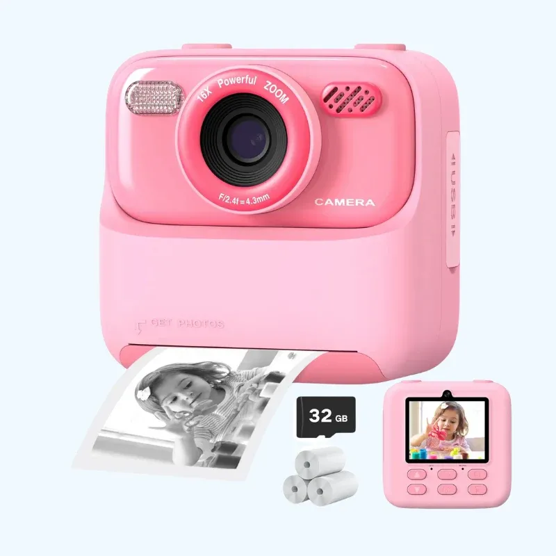 Kids Instant Camera HD Selfie Digital Camera With Print Function - Detailed view