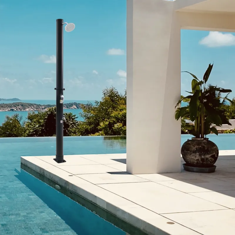 Solardusche Frerievn mit Fußdusche 215 cm 18L [casa.pro]