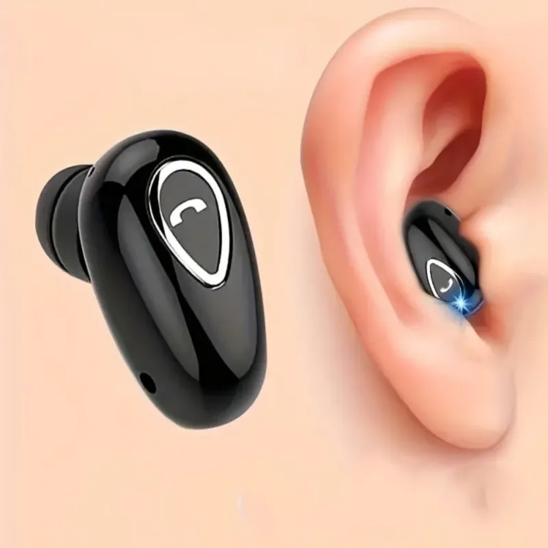 Wireless Bluetooth Earbud Compact Single Ear Design with Clear Call Quality - Product showcase