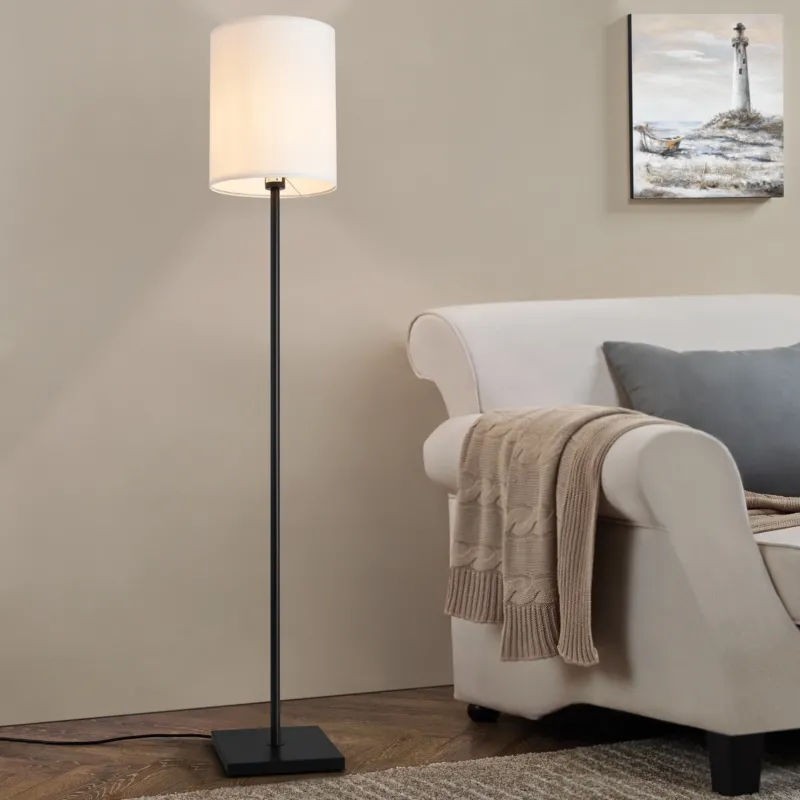Stehleuchte Solna 158 cm Weiß [lux.pro] - premiumXL