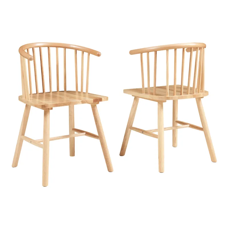 Esszimmerstuhl Stami 2er Set Holz [en.casa]