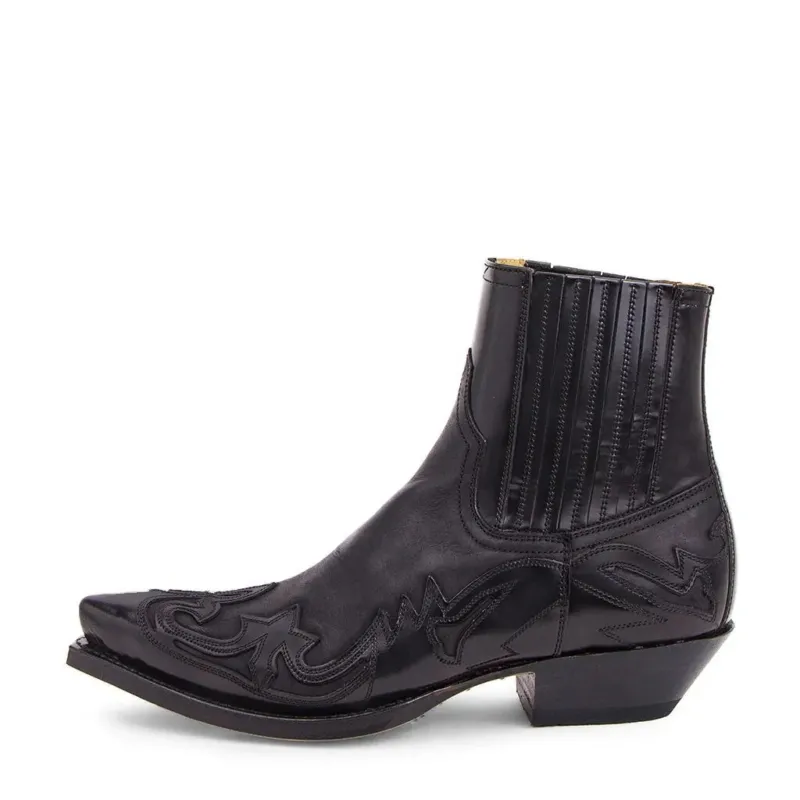 Western Leather Boots Classic Embroidered Design - Product showcase