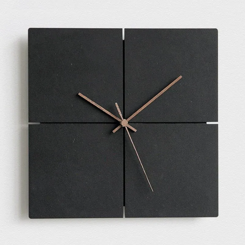 Lautlose Wanduhr mit minimalistischem Design für Wohnräume